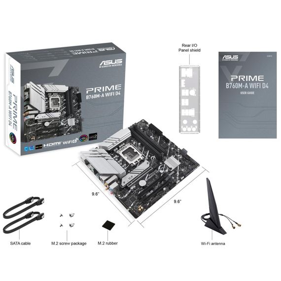 Материнская плата ASUS PRIME B760M-A WIFI D4 | Зображення 3