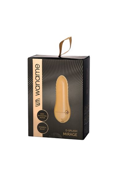 Стимулятор зовнішніх інтимних зон Waname D-Splash Mirage, ABS пластик, золотистий, 9 см sexstyle | Зображення 3