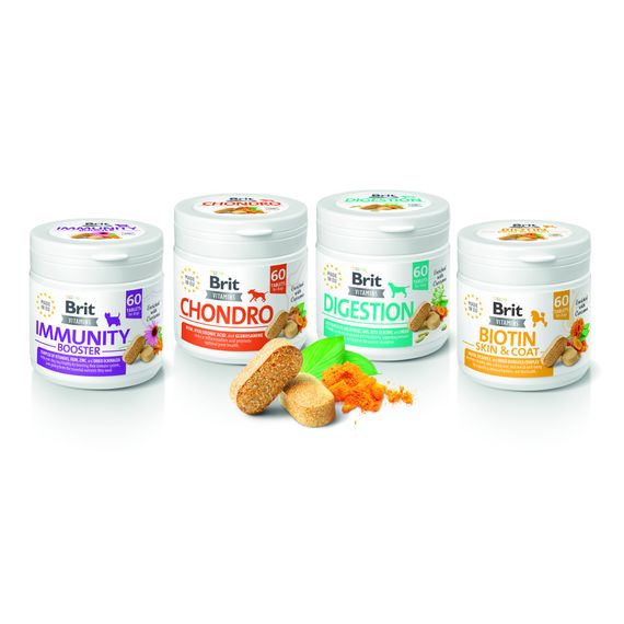 Вітаміни Brit Vitamins Biotin Skin & Coat Care для собак для шкіри та шерсті 60 таблеток | Зображення 2