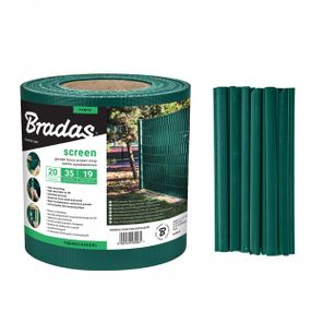 Стрічка для паркану Bradas 19 см x 35 м TOB4501935GRL