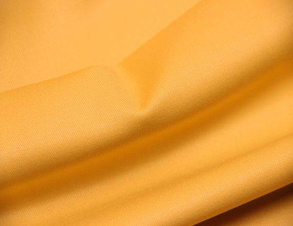 Костюмна тканина італійська полівіскоза стрейчева жовтого кольору однотонна MI 88