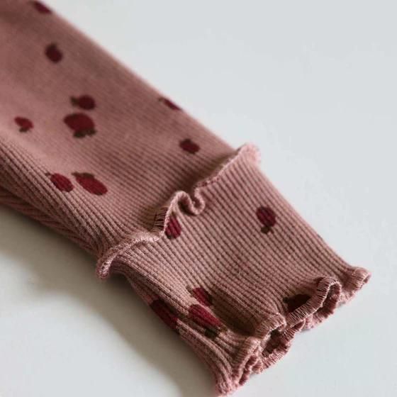 Дитячі легінси для дівчинки Green Cotton 68 см Кавовий (25111283) | Зображення 3