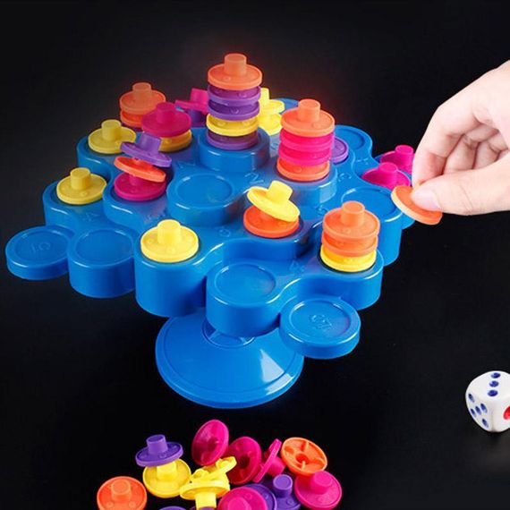 Настольная интерактивная игра Ummi 707-30 Topple Tower Game Blue | Зображення 2