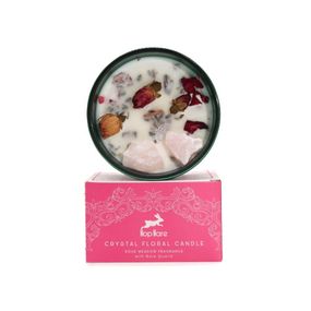 Свічка соєва з камінням та квітами Hop Hare Закохані 175г 5056368334672