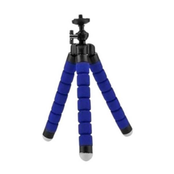 Штатив тринога гнучка скріпленням для фотоапарата selfie flexi pod Синій