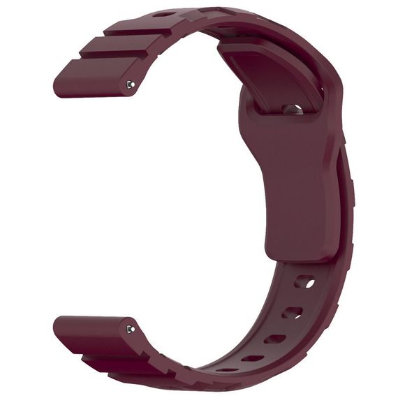 Силіконовий ремінець Defense для Smart Watch 20mm Plum | Зображення 2