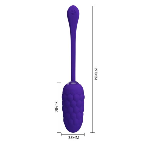 Віброяйце з рельєфним дизайном Pretty Love - MARINA EGG Purple, BI-014708-3 sexstyle | Зображення 8