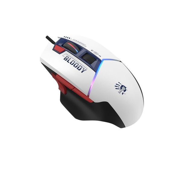 Миша ігрова Bloody W95 Ultra, колір біло-чорний | Зображення 2
