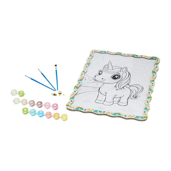 Дитячий набір для розпису по дереву "Милий Єдиноріг" Puz-22950 формат А3 | Зображення 2
