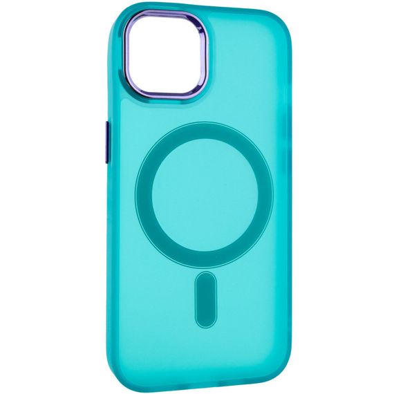 Чохол TPU+PC Lily with MagSafe для Apple iPhone 13 (6.1") Green | Зображення 1