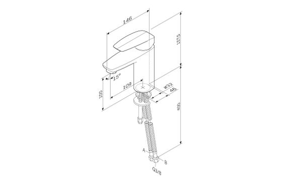 Змішувач для умивальника AM.PM Tender (F45E02100) | Зображення 1