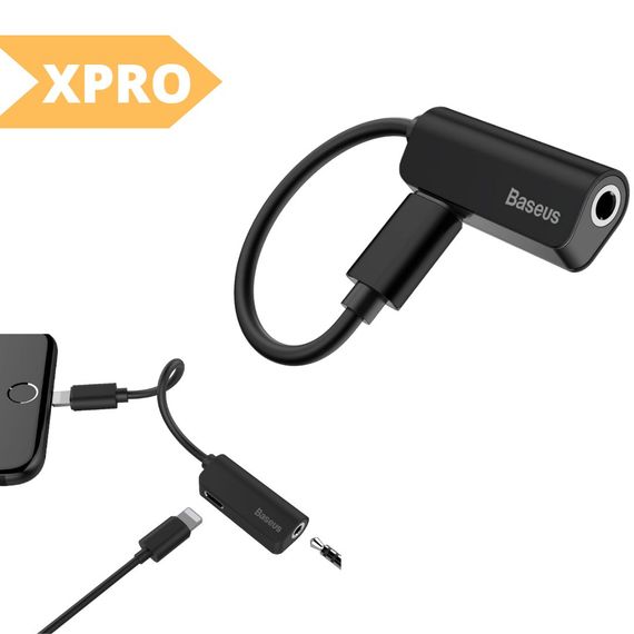 Перехідник XPRO Male Lightning to 3.5mm / Lightning CALL32 Чорний (34332-01_341) | Зображення 1