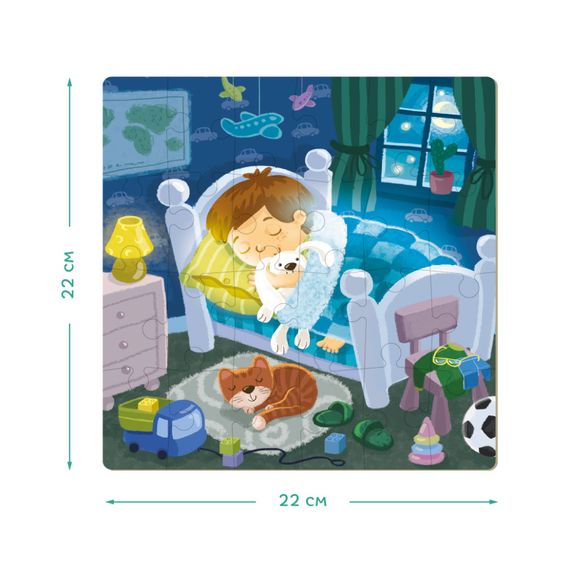 Детский пазл "Мой День" DoDo 300130, 4в1 | Зображення 4