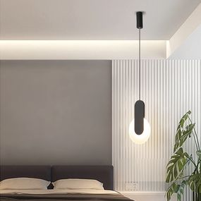 Люстра світлодіодна підвісна LED світильник для квартири на стелю лед 26502 Чорний 55-180х6х18 см.