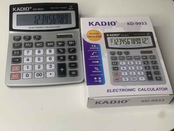 Калькулятор KD-9933 Kadio 2-е живлення | Зображення 1