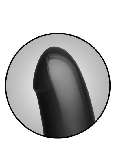 Анальний плаг з ділдо Doc Johnson Kink - Dual Density SECONDSKYN Fuck Plug - Black | Зображення 2