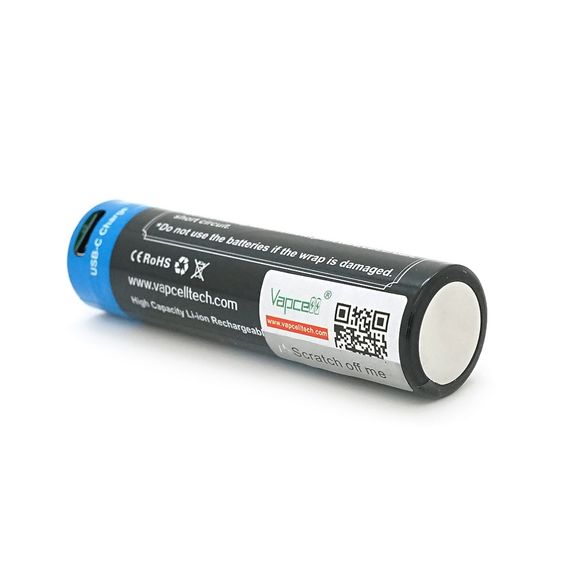 Аккумулятор 18650 Li-Ion Vapcell P1840A, 4000mAh, 10A, 3.6V (2.5-4.2V) | Зображення 4