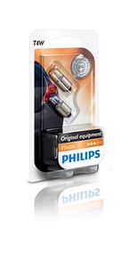 Указательные лампа накаливания PHILIPS 12929B2 T4W 12V 4W BA9s