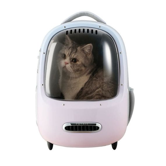 Рюкзак-переноска для котов и собак малых пород Petkit Breezy2 Smart Cat Carrier, 45 см х 33 см х 30 см, розовый | Зображення 5
