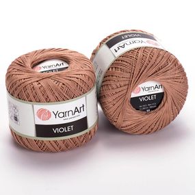 Пряжа YarnArt Violet номер кольору 0015 бавовна пряжа ярнарт віолет