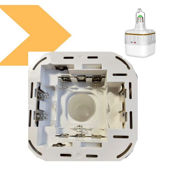 Світлодіодна LED лампочка з акумулятором 30W E27 FA-7936 з гачком та зарядним пристроєм Type-C (47491-FA-7936_193) | Зображення 1