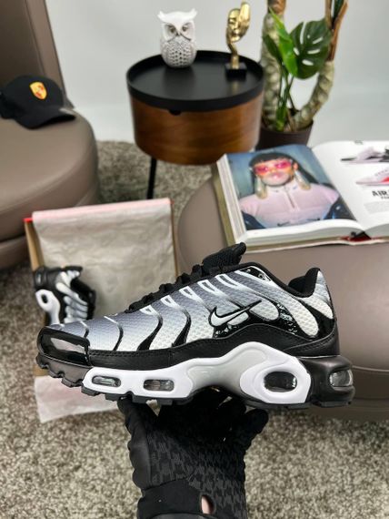 Кросівки Air Max Plus White Black Gradient , текстиль , В'єтнам