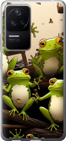 Чехол на Xiaomi Redmi K40S Жабки "5656u-2582-17620"