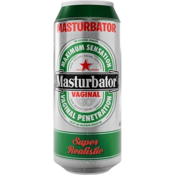 Мастурбатор вагіну Alive Heineken Vagina II у колбі з імітацією під банку пива sexstyle | Зображення 1