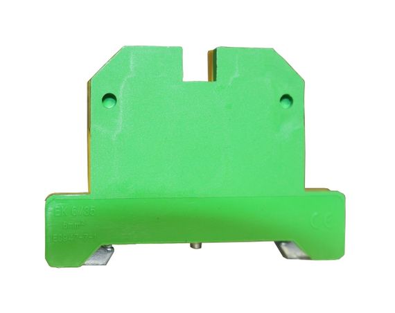 Клема "PE" КНГз-SAK-6EK 37А 0.2-6мм2 гвинтова жовто-зелена DIN-рейку без маркера Ny95505477 | Зображення 1