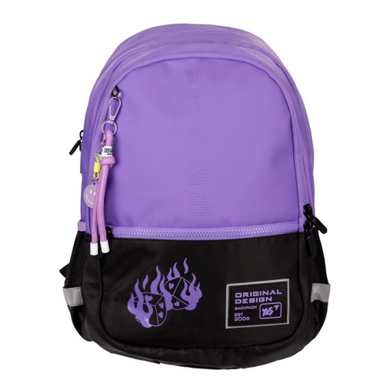Рюкзак міський YES T-113 Lilac Cubes 559966 14,2 л | Зображення 1
