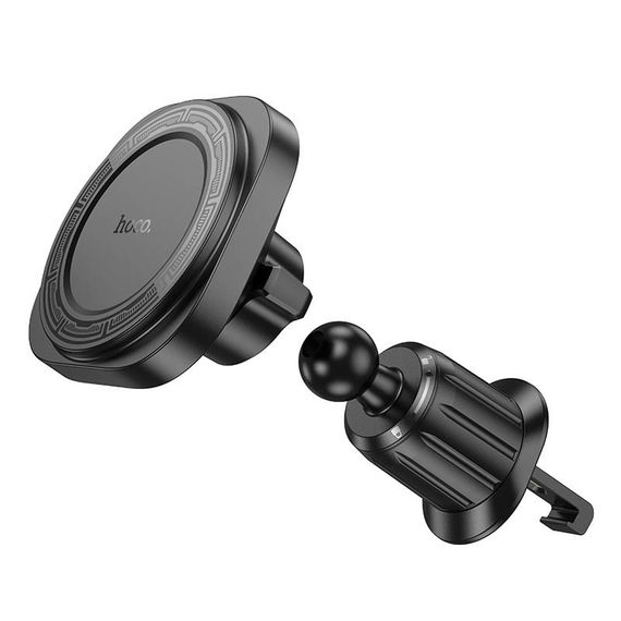 Автодержатель Hoco H28 Rainbow ring magnetic (air outlet) Black | Зображення 1