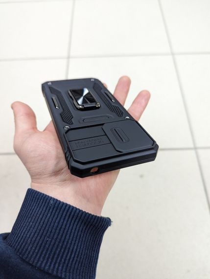 Чехол накладка для Motorola G14 Ring Magnet Camera slide с кольцом | Зображення 6