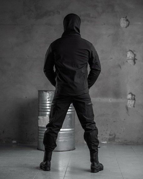 Тактический костюм SoftShell Police black ВТ7623 | Зображення 8