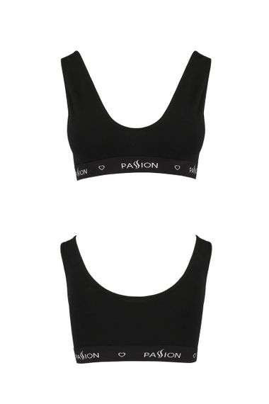 Спортивний топ з широкою гумкою Passion PS004 TOP XL, black sexstyle | Зображення 1