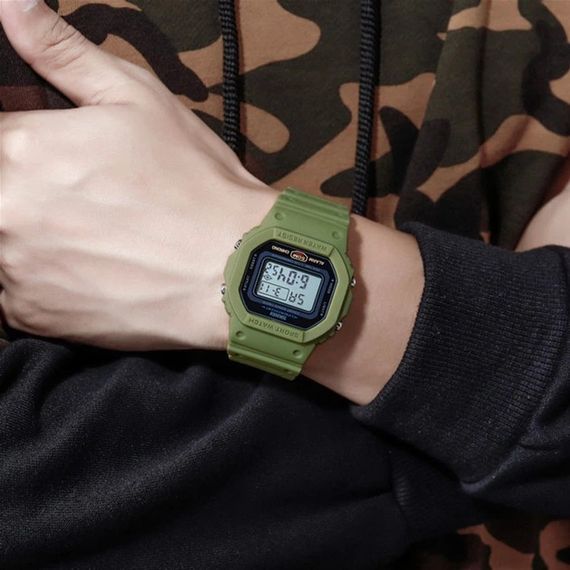 Годинник наручний чоловічий Skmei 1628AGWT зелений з білим | Зображення 2