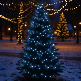 Гірлянда Нитка вулична 30 (м) 300 LED чорний провід Білий CF300L30MBW