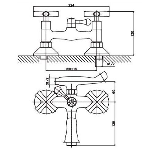 Змішувач для ванни Haiba SENTOSA 009 HB0359 | Зображення 1