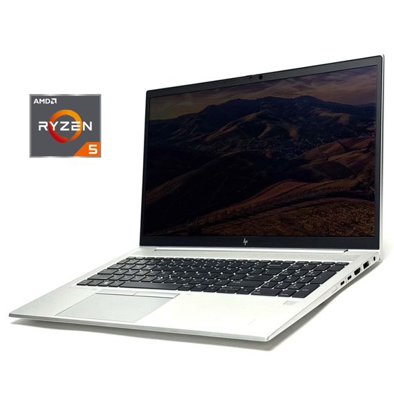 Ультрабук HP EliteBook 855 G7 / 15.6" (1920x1080) IPS / AMD Ryzen 5 Pro 4650U (6 (12) ядер по 2.1 - 4.0 GHz) / 16 GB DDR4 / 256 GB SSD / AMD Radeon RX Vega 6 Graphics / WebCam / Win 10 Pro б/у