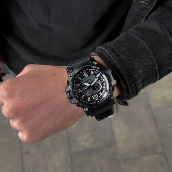 Чоловічий годинник Skmei 1283 All Black. | Зображення 3