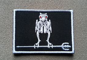 Шеврон 78 полку ДШВ (чорний)