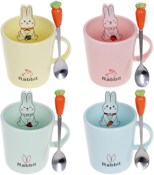 Порцелянова кружка з кришкою My bunny | Зображення 1