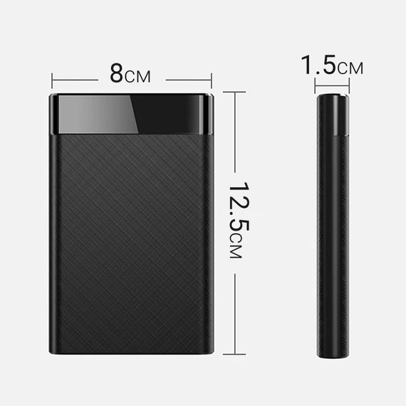 Внешний кейс для 2,5" SATA жестких дисков Addap EHDC-02 | внешний USB 3.0 карман для HDD/SSD | Зображення 3