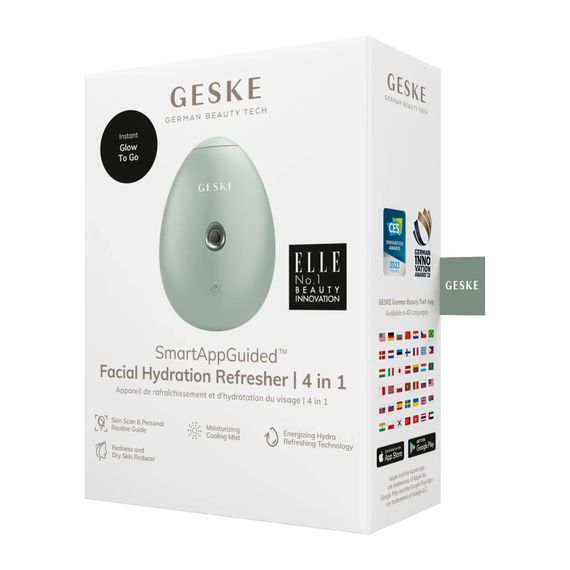 Електронний освіжувач для зволоження обличчя GESKE Facial Hydration Refresher 4в1 gray, Зелений | Зображення 7