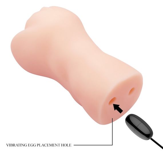 Мастурбатор з вібрацією CRAZY BULL-Realistic Pocket Pussy, BM - 009228Z Sex Aura | Зображення 6