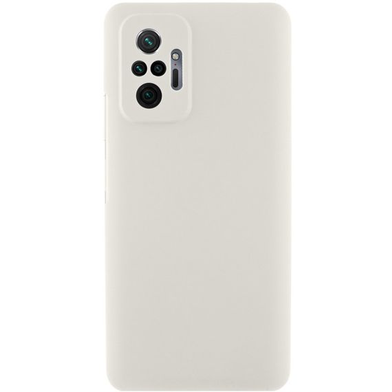 Чехол Silicone Cover Lakshmi Full Camera (AAA) для Xiaomi Redmi Note 10 Pro / 10 Pro Max Белый / White