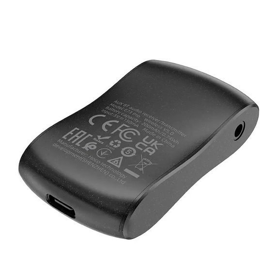 Bluetooth аудіо ресивер/трансмітер Hoco E73 Pro Journey (AUX 3.5mm) Black star | Зображення 2
