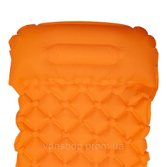 Матрас для палатки надувной походный 190х55х3 см туристический матрас Оранжевый SJ-0084O | Зображення 1