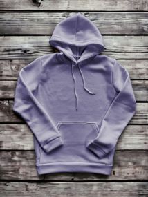 Женский теплый худи толстовка на флисе DA2444 размер S цвет сиреневый