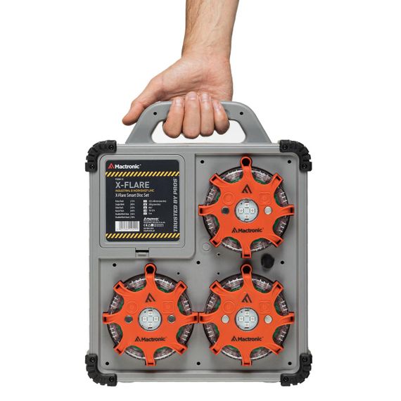 Комплект ліхтарів професійних Mactronic X-Flare (30 Lm) Red/Blue/Amber Recharg 12/220V (PSD0112) | Зображення 9