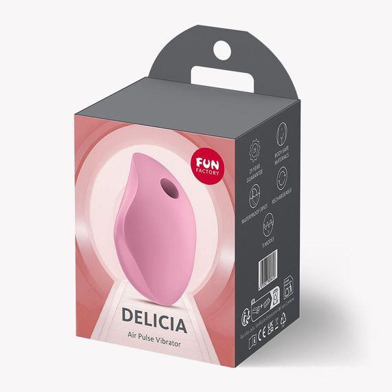 Вакуумный стимулятор Fun Factory Delicia Rose, 11 режимов работы, перезаряжаемый Sex Aura | Зображення 5